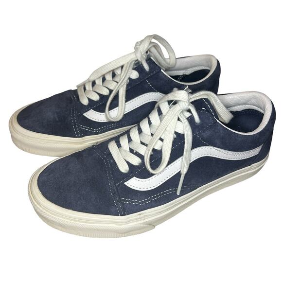 VANS Unisex Skater Shoes in Blue Suede Men's Size 5 Women's Size 6.5 - Picture 1 of 8